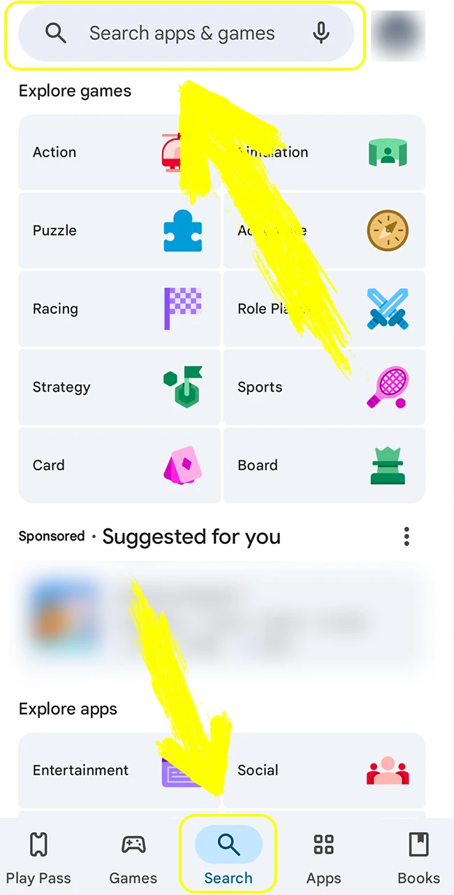 Pata kwa urahisi programu rasmi ya Parimatch kwa kutafuta ndani ya Google Play.